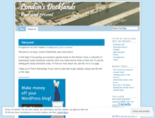 Tablet Screenshot of londondocklands.wordpress.com