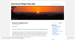 Desktop Screenshot of greenwoodvillagerealestateauction.wordpress.com