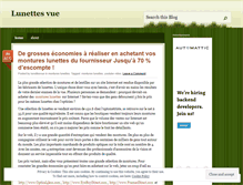 Tablet Screenshot of lunettesvue.wordpress.com