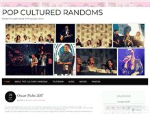 Tablet Screenshot of popculturedrandoms.wordpress.com