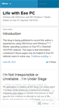 Mobile Screenshot of lifewitheeepc.wordpress.com