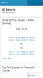 Mobile Screenshot of izsports.wordpress.com
