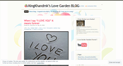 Desktop Screenshot of kingslovegarden.wordpress.com