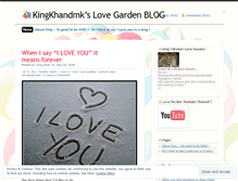 Tablet Screenshot of kingslovegarden.wordpress.com