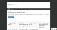 Desktop Screenshot of biofungi.wordpress.com