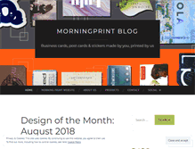 Tablet Screenshot of morningprint.wordpress.com