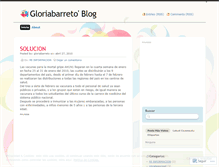 Tablet Screenshot of gloriabarreto.wordpress.com