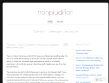 Tablet Screenshot of nonpiudifiori.wordpress.com