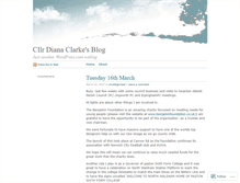 Tablet Screenshot of cllrdianaclarke.wordpress.com