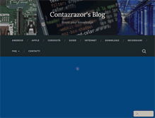 Tablet Screenshot of contazrazor.wordpress.com