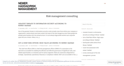 Desktop Screenshot of nemerhaddadriskmanagement.wordpress.com