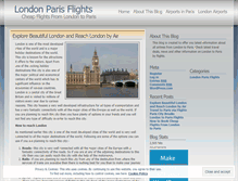 Tablet Screenshot of londontoparisflights.wordpress.com