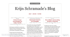 Desktop Screenshot of krijnschramade.wordpress.com