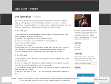 Tablet Screenshot of jackievansfiction.wordpress.com