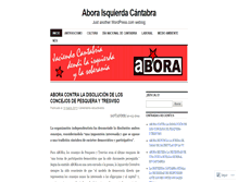 Tablet Screenshot of aboracantabria.wordpress.com