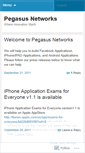 Mobile Screenshot of pegasusnetworks.wordpress.com