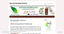 Desktop Screenshot of obatherbalmultikhasiatsite.wordpress.com