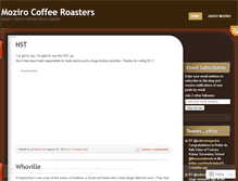 Tablet Screenshot of mozirocoffeeroasters.wordpress.com