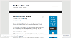 Desktop Screenshot of nomadicnomad.wordpress.com