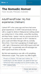 Mobile Screenshot of nomadicnomad.wordpress.com