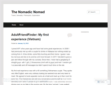 Tablet Screenshot of nomadicnomad.wordpress.com