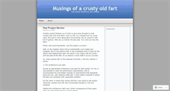 Desktop Screenshot of crustyoldfart.wordpress.com