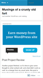 Mobile Screenshot of crustyoldfart.wordpress.com