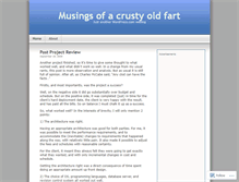 Tablet Screenshot of crustyoldfart.wordpress.com