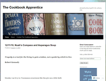 Tablet Screenshot of cookbookapprentice.wordpress.com