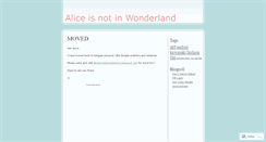 Desktop Screenshot of aliceisnotinwonderland.wordpress.com