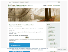 Tablet Screenshot of faulaerdal.wordpress.com
