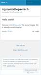 Mobile Screenshot of mymentalhopscotch.wordpress.com