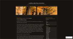 Desktop Screenshot of amillionmilesfromeverywhere.wordpress.com