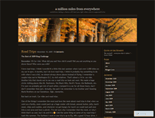 Tablet Screenshot of amillionmilesfromeverywhere.wordpress.com