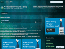 Tablet Screenshot of comunicaropoder.wordpress.com