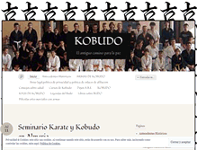 Tablet Screenshot of kobudo.wordpress.com