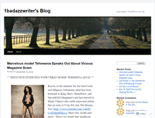 Tablet Screenshot of 1badazzwriter.wordpress.com