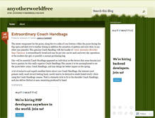 Tablet Screenshot of anyotherworldfree.wordpress.com