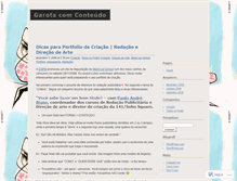 Tablet Screenshot of garotacomconteudo.wordpress.com