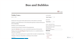 Desktop Screenshot of booandbubbles.wordpress.com