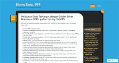Desktop Screenshot of bisnesemas.wordpress.com