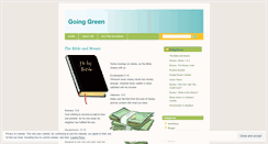 Desktop Screenshot of goinggreenforlife.wordpress.com