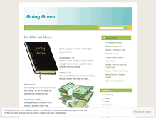 Tablet Screenshot of goinggreenforlife.wordpress.com