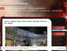 Tablet Screenshot of middleearthchronicles.wordpress.com