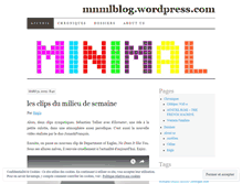 Tablet Screenshot of mnmlblog.wordpress.com