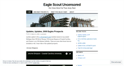 Desktop Screenshot of eaglescoutuncensored.wordpress.com