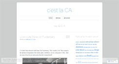 Desktop Screenshot of cestlaca.wordpress.com