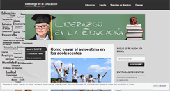 Desktop Screenshot of liderazgoenlaeducacion.wordpress.com