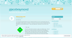 Desktop Screenshot of pjacobraymond.wordpress.com