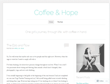 Tablet Screenshot of coffeeandhope.wordpress.com